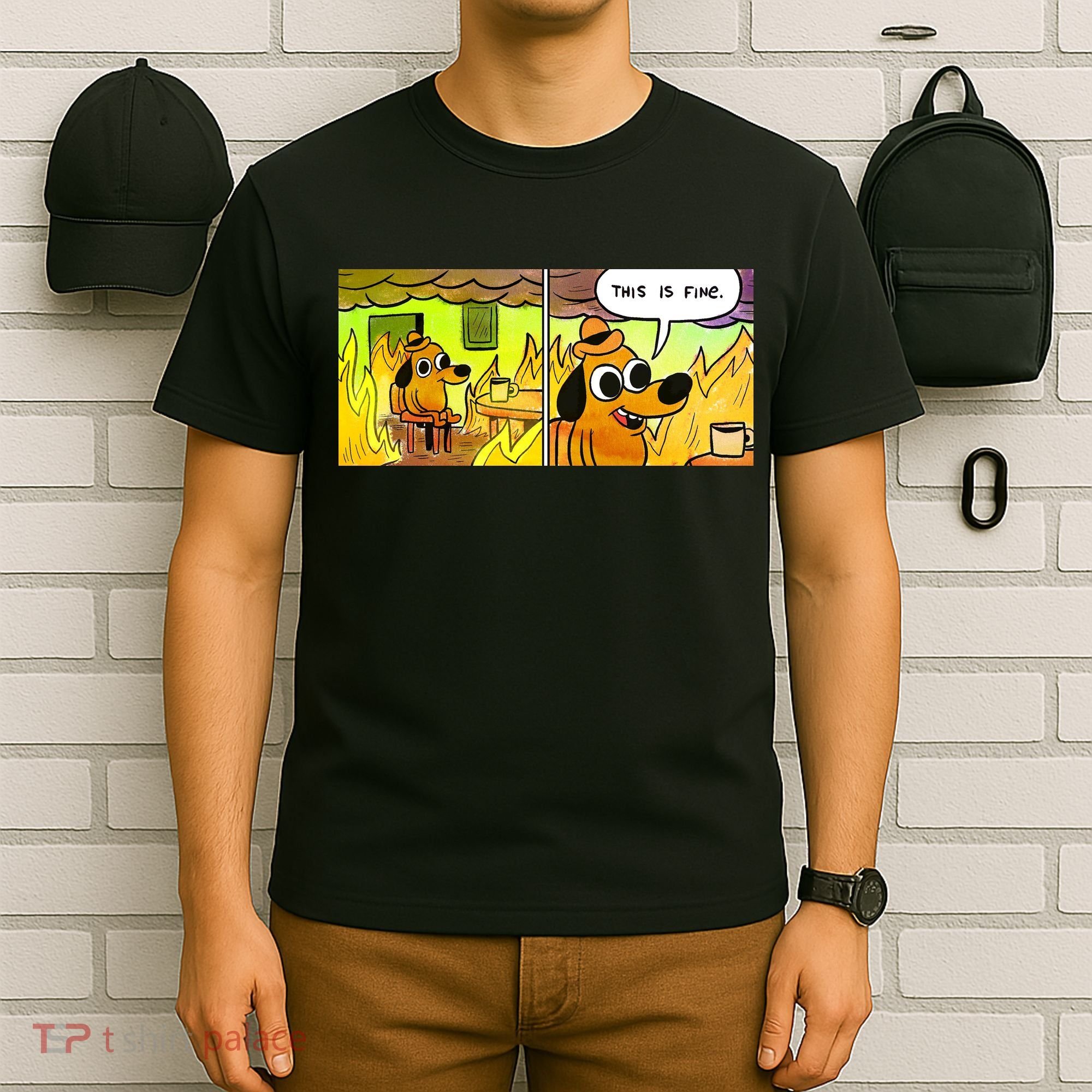 This Is Fine Meme Shirt T-Shirt