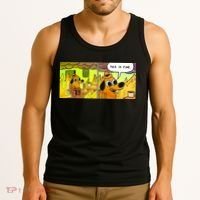 This Is Fine Meme Shirt Tank Top thumb 3