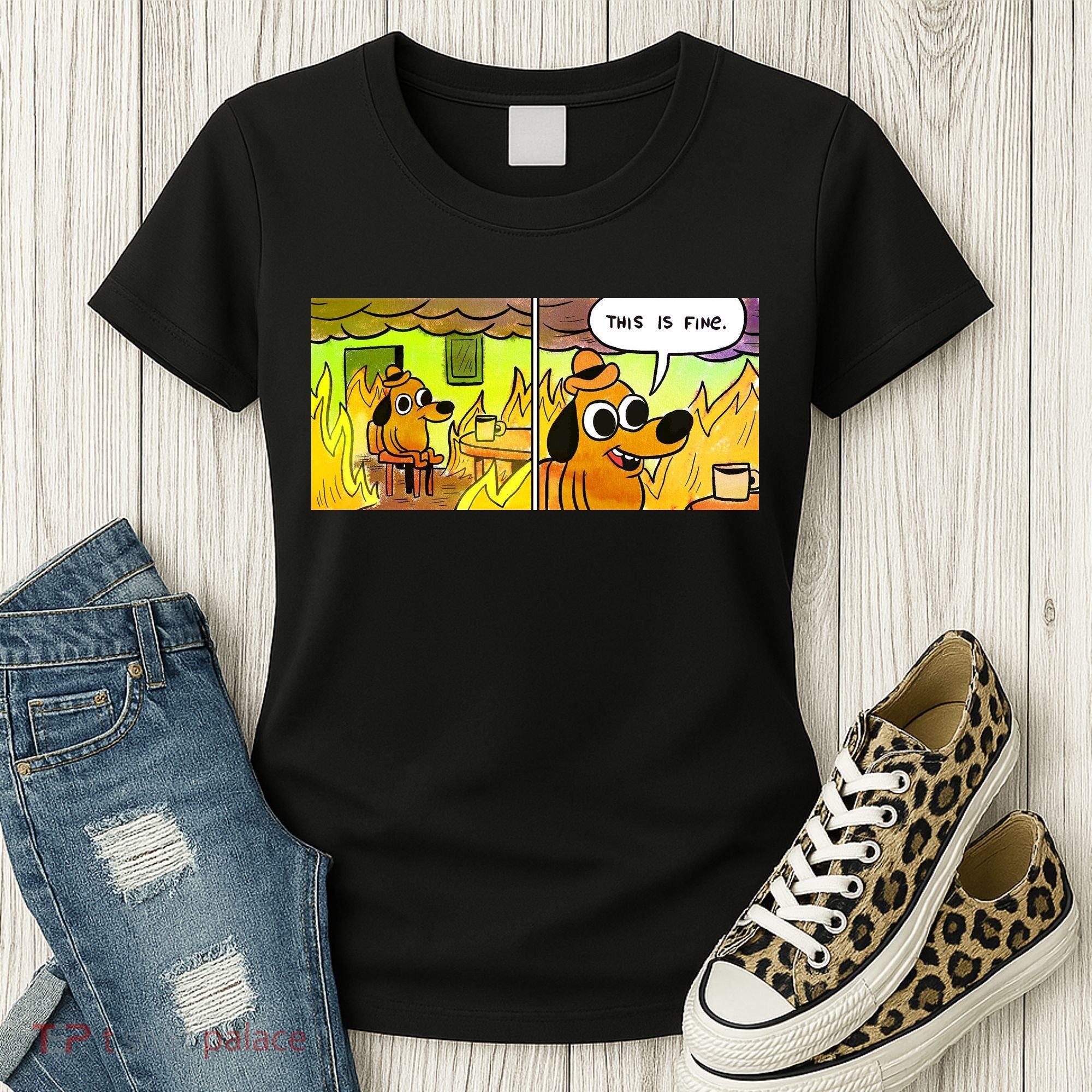 This Is Fine Meme Shirt Women's T-Shirt
