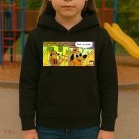 This Is Fine Meme Shirt Kids Hoodie thumb 3