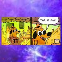 This Is Fine Meme Shirt Coaster thumb 2