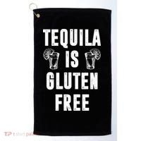 Tequila Is Gluten Free Funny Golf Towel thumb 0