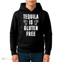 Tequila Is Gluten Free Funny Kids Hoodie thumb 4