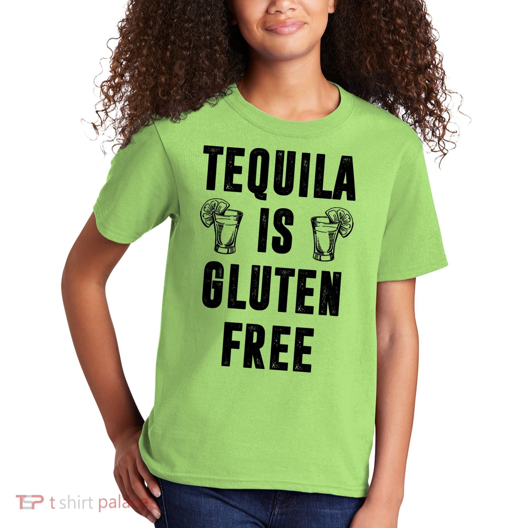 Tequila Is Gluten Free Funny Kids T-Shirt