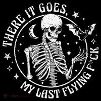 There It Goes My Last Flying F Halloween Skeleton Funny Coffee Mug thumb 5