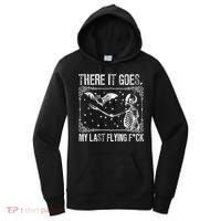 There It Goes My Last Flying F Skeletons Funny Halloween Women's Hoodie thumb 0