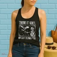 There It Goes My Last Flying F Skeletons Funny Halloween Women's Tank Top thumb 2
