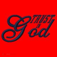 Trust In God Christian Faith In Jesus Midnight Blue Embroidered Embroidered Santa Hat thumb 1