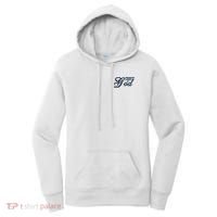 Trust In God Christian Faith In Jesus Midnight Blue Embroidered Embroidered Women's Hoodie thumb 0