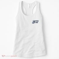 Trust In God Christian Faith In Jesus Midnight Blue Embroidered Embroidered Women's Tank Top thumb 0