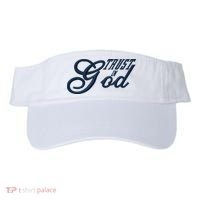 Trust In God Christian Faith In Jesus Midnight Blue Embroidered Embroidered Visor thumb 0