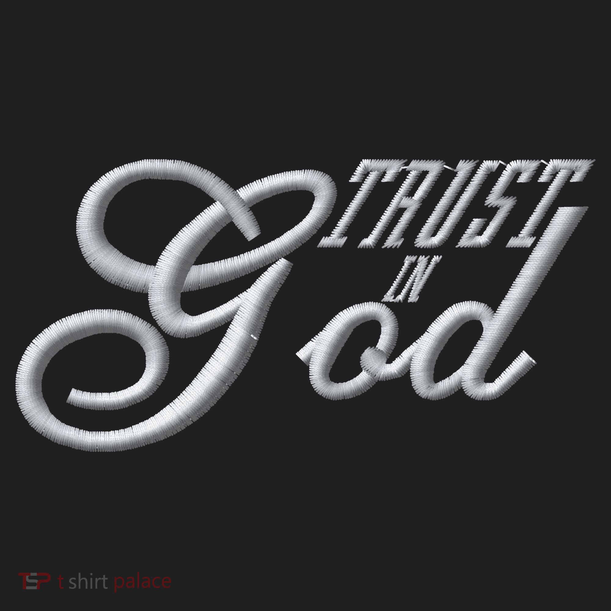 Trust In God Christian Faith In Jesus Embroidered Embroidered Women's Sweatshirt