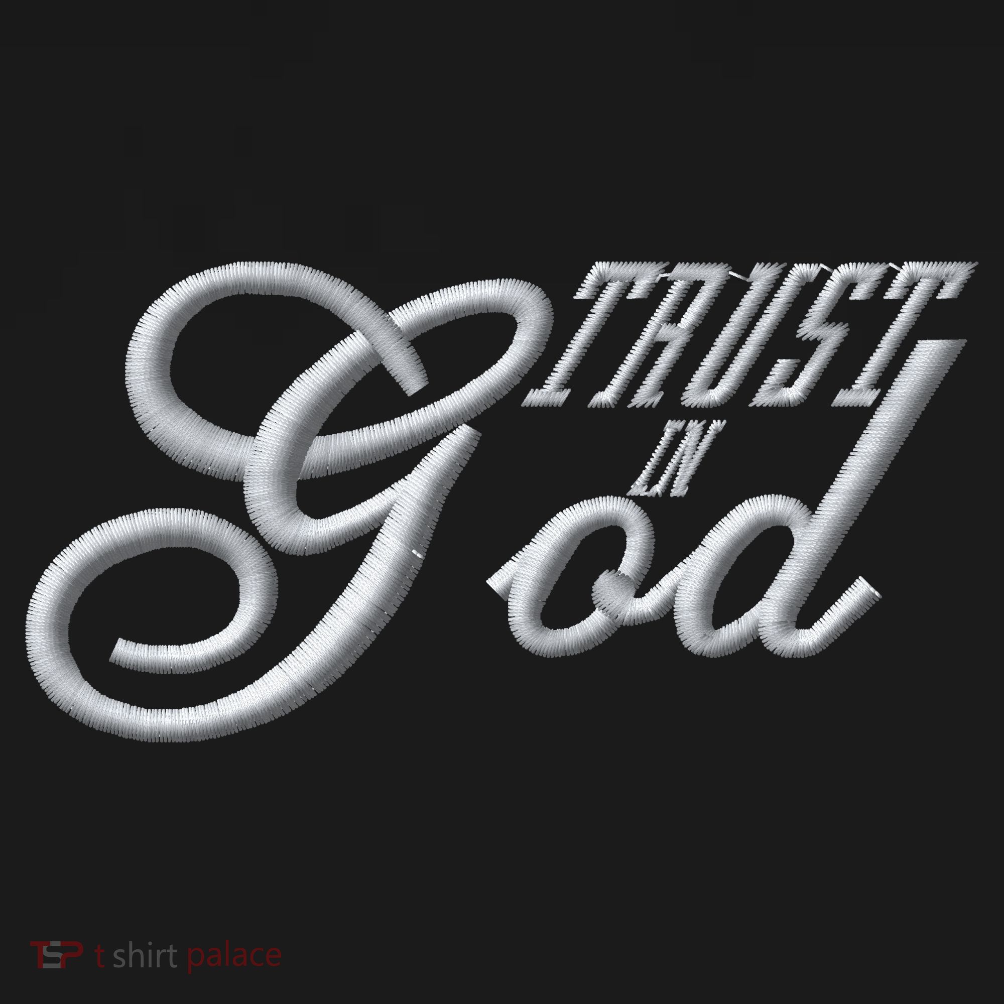 Trust In God Christian Faith In Jesus Embroidered Embroidered Women's Hoodie