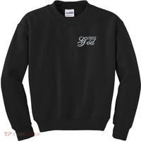 Trust In God Christian Faith In Jesus Embroidered Embroidered Kids Sweatshirt thumb 0
