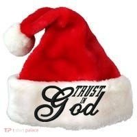 Trust In God Christian Faith In Jesus Embroidered Embroidered Santa Hat thumb 0