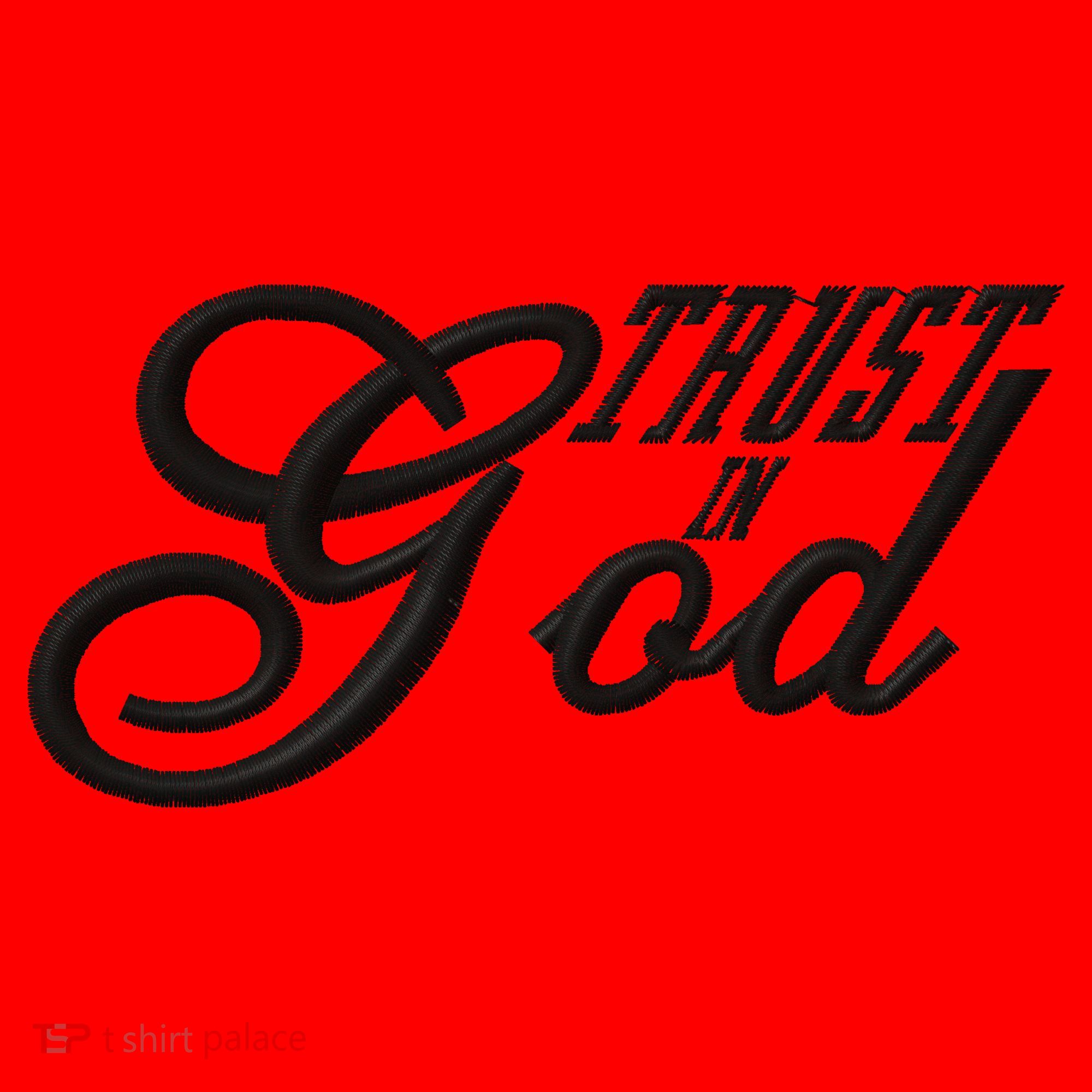 Trust In God Christian Faith In Jesus Embroidered Embroidered Santa Hat