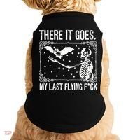 There It Goes My Last Funny Halloween Doggie Tank thumb 0