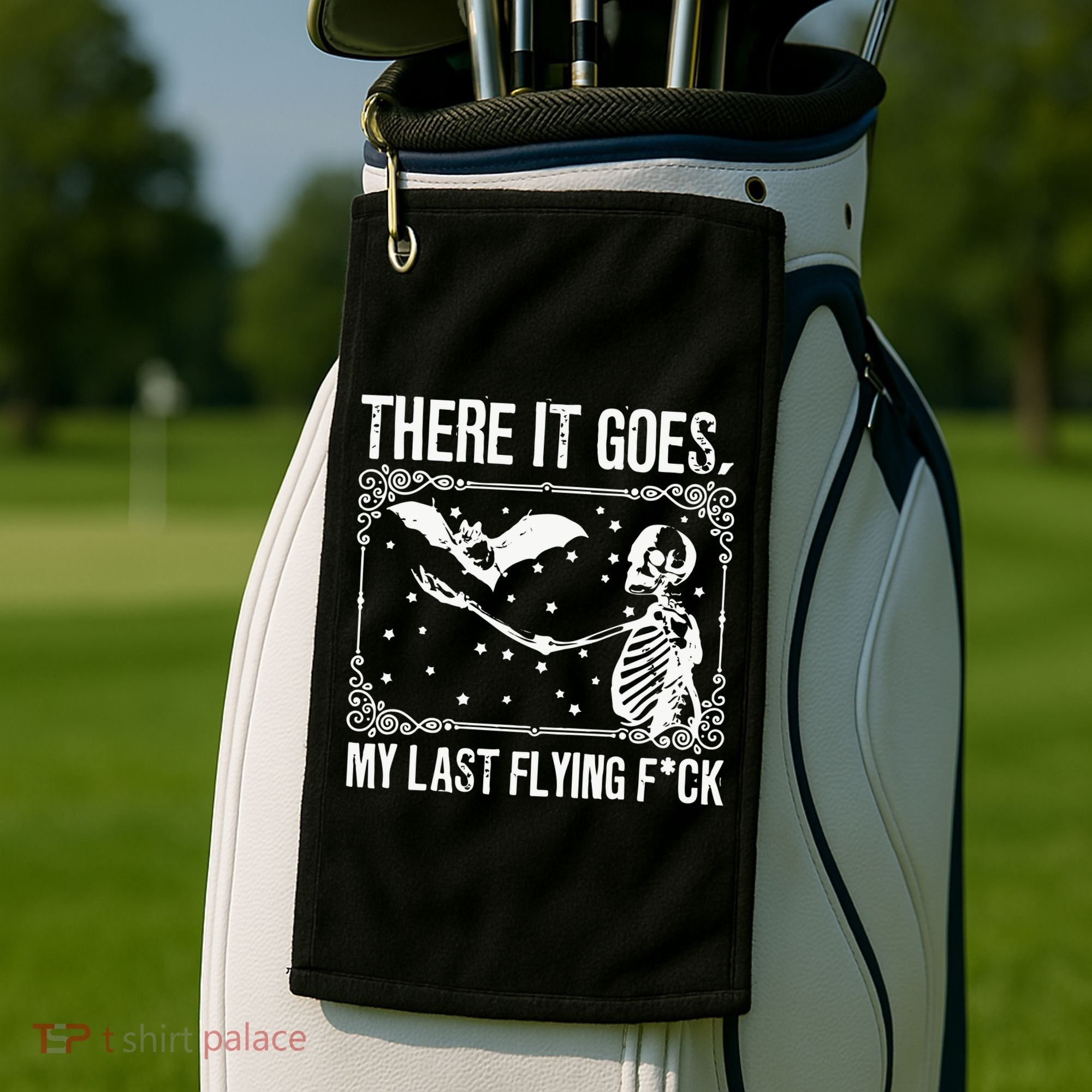 There It Goes My Last Funny Halloween Golf Towel