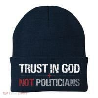 Trust In God Not Politicians Beanie thumb 0