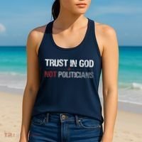 Trust In God Not Politicians Women's Tank Top thumb 2