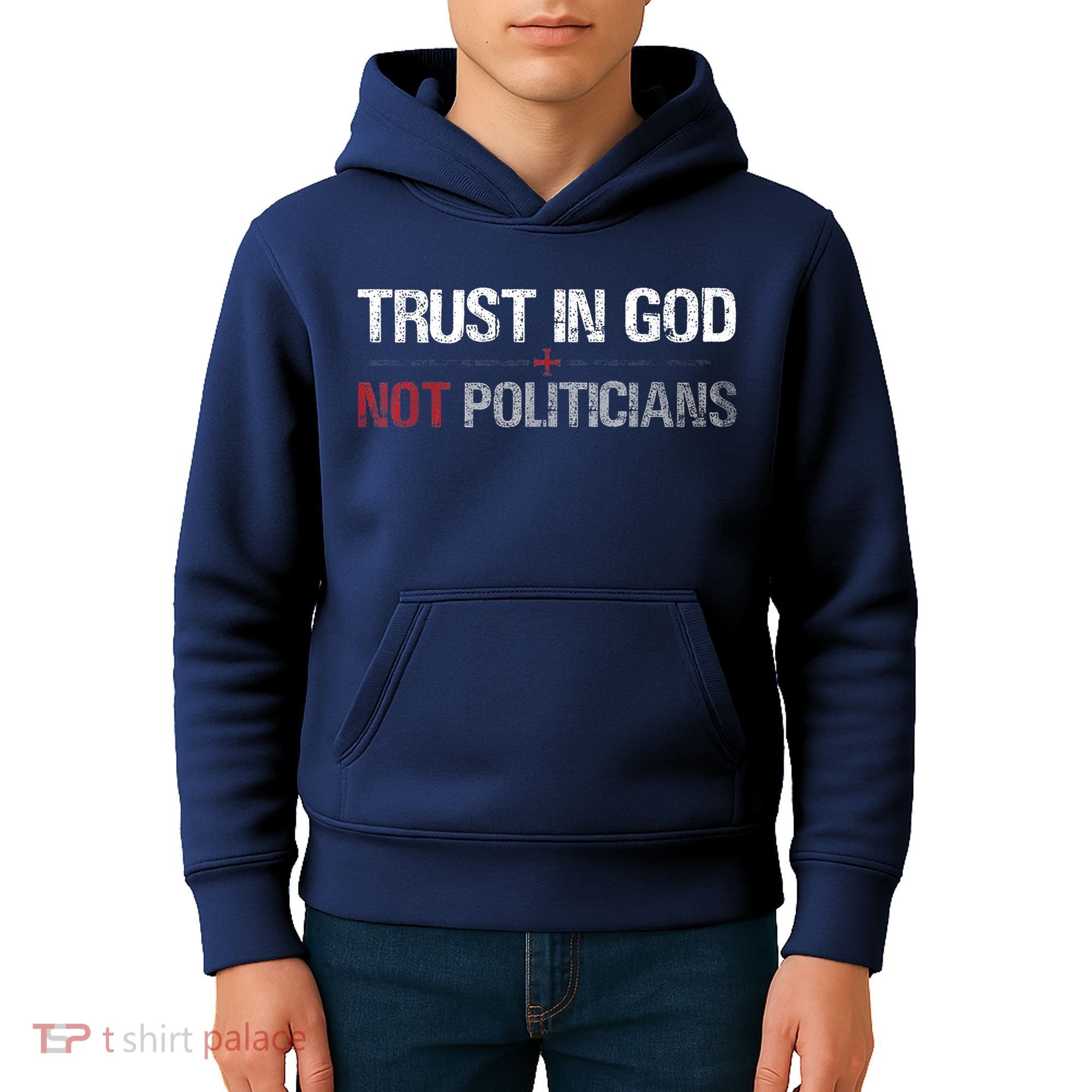 Trust In God Not Politicians Kids Hoodie