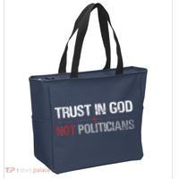 Trust In God Not Politicians Tote Bag thumb 2