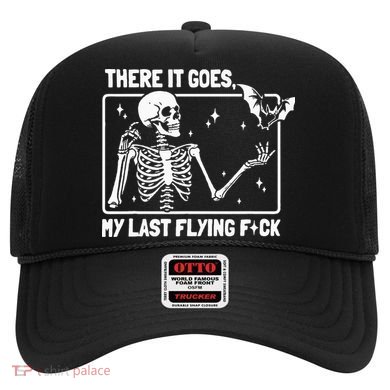 There It Goes My Last Flying F Skeletons Funny Halloween Hat