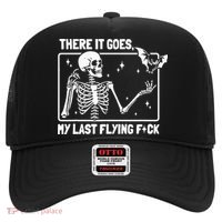 There It Goes My Last Flying F Skeletons Funny Halloween Hat thumb 0