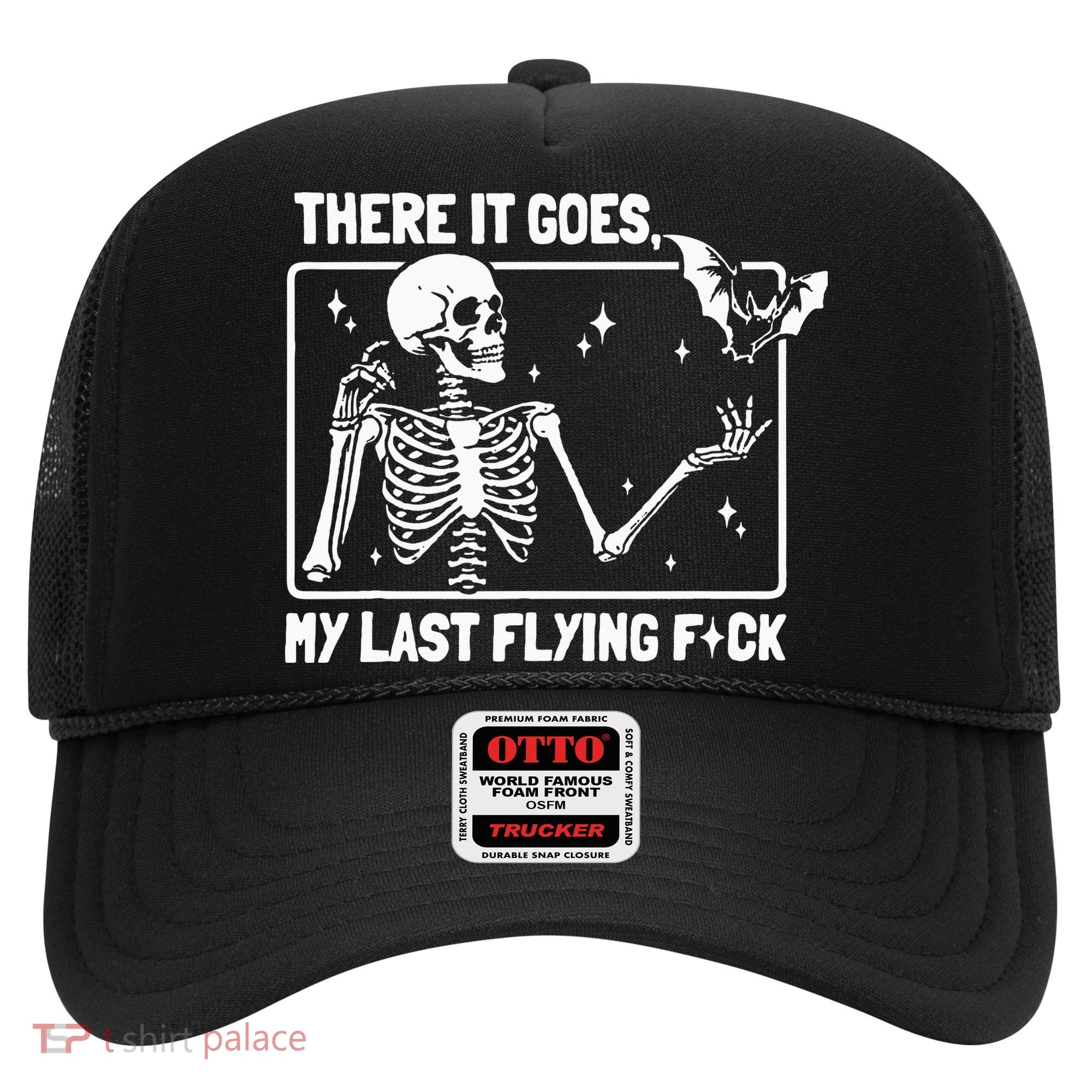 There It Goes My Last Flying F Skeletons Funny Halloween Hat