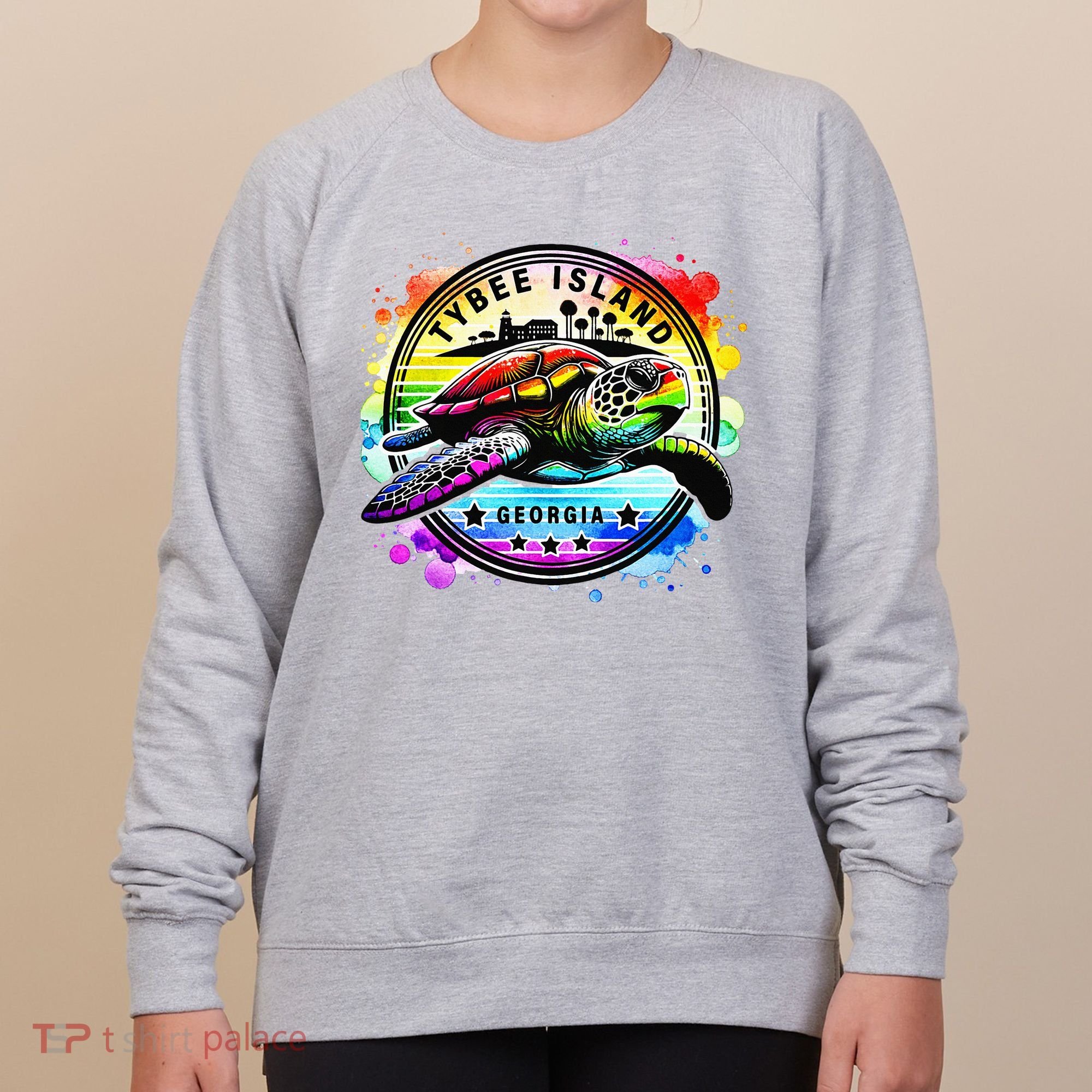 Tybee Island Georgia Sea Turtle Ga Women's Sweatshirt