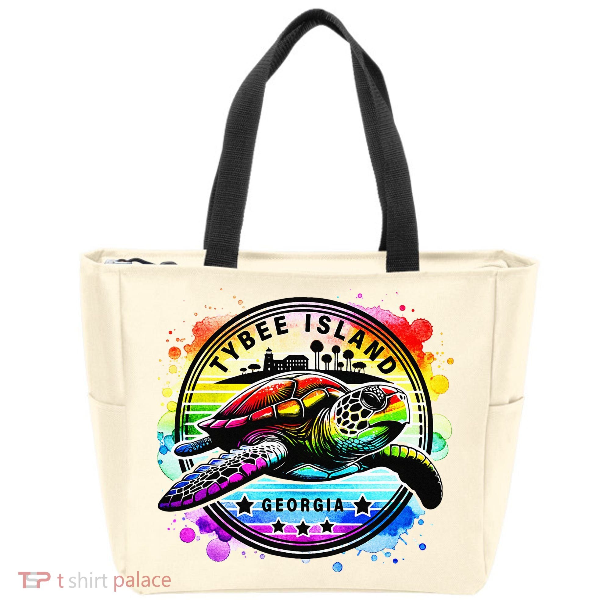 Tybee Island Georgia Sea Turtle Ga Tote Bag