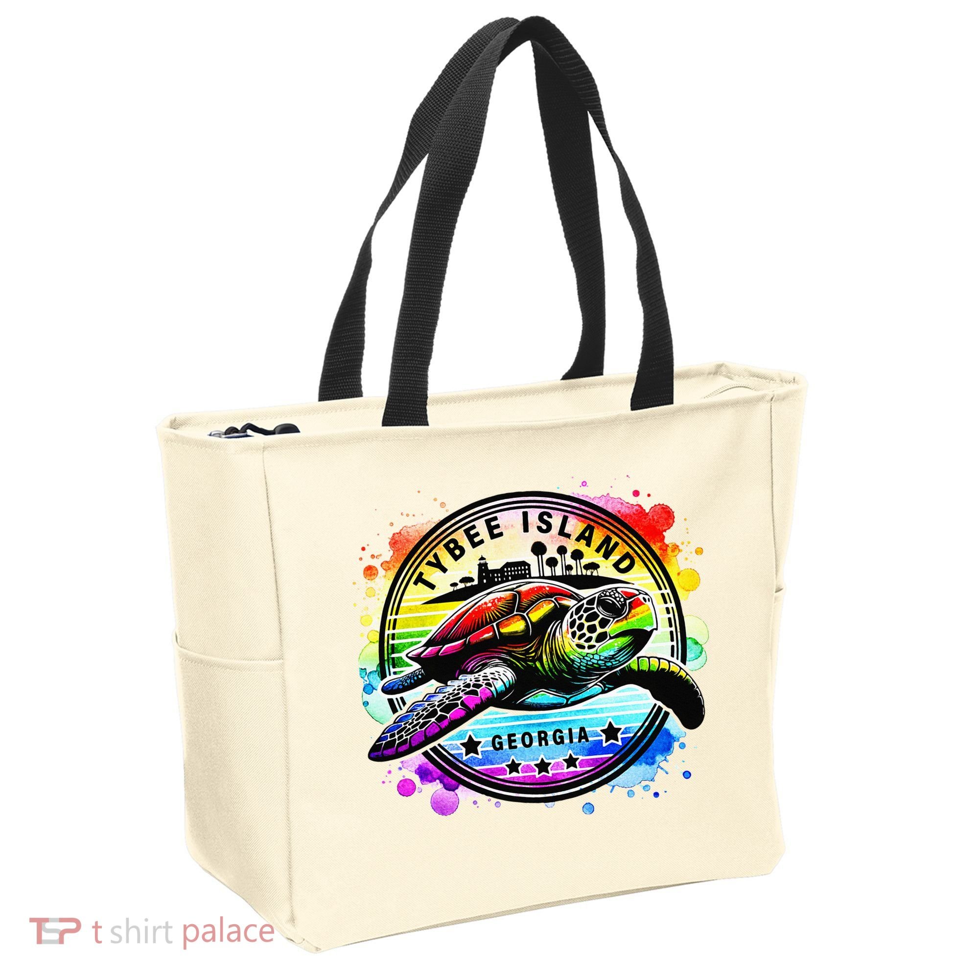 Tybee Island Georgia Sea Turtle Ga Tote Bag