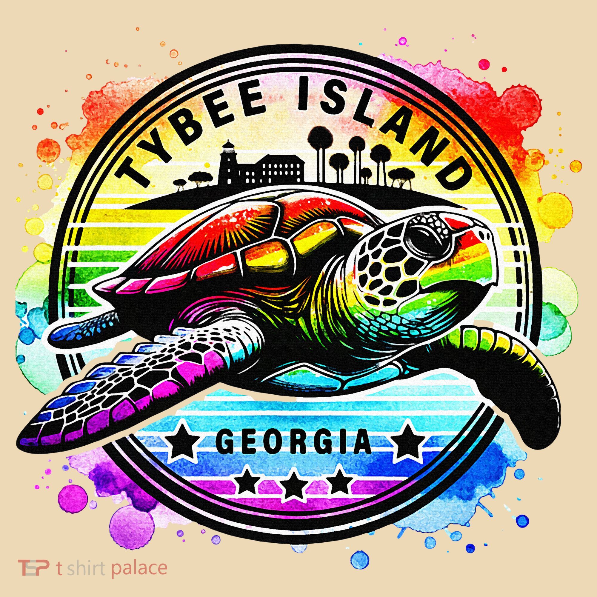 Tybee Island Georgia Sea Turtle Ga Tote Bag