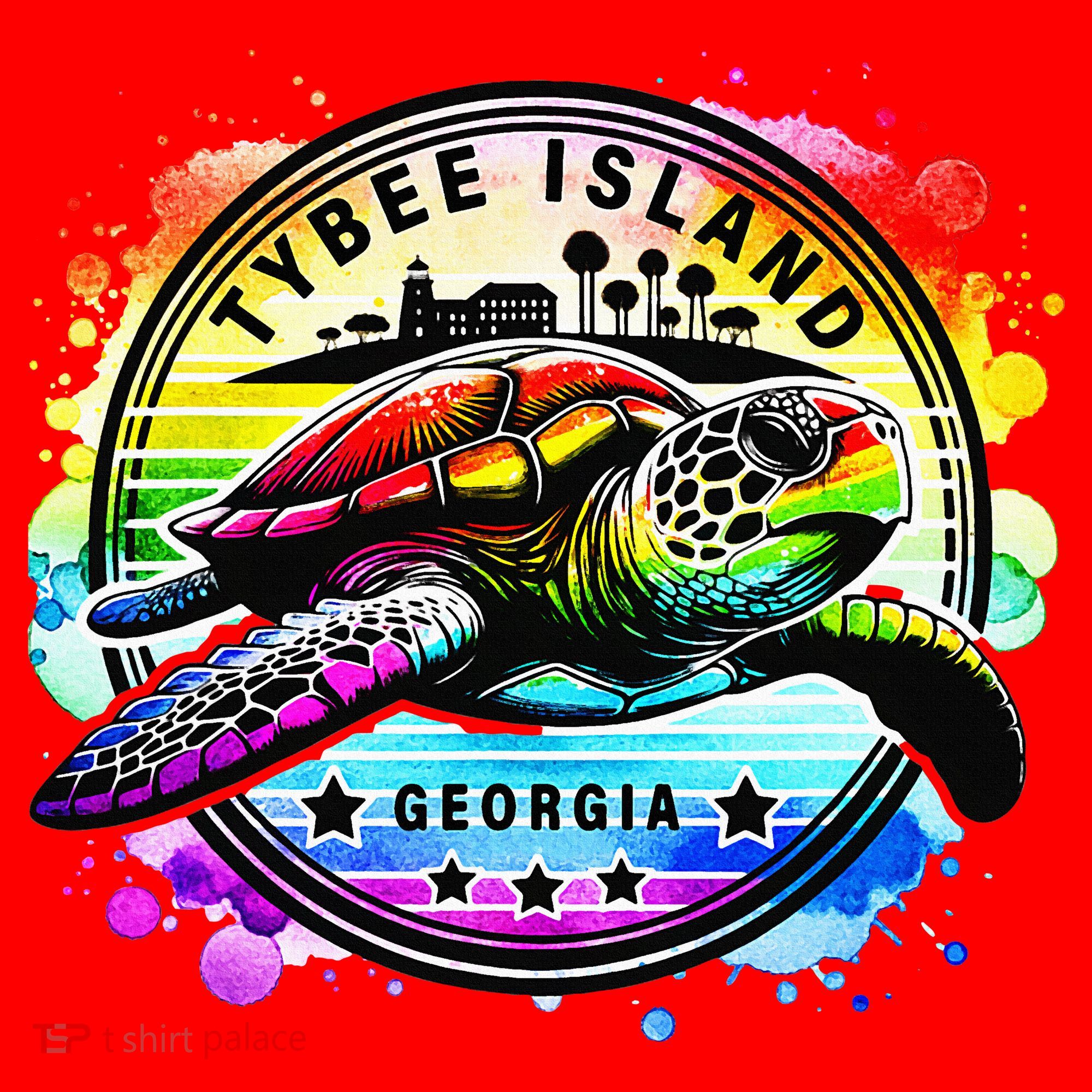 Tybee Island Georgia Sea Turtle Ga Santa Hat