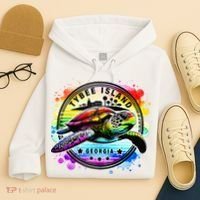 Tybee Island Georgia Sea Turtle Ga Hoodie thumb 4