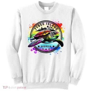 Tybee Island Georgia Sea Turtle Ga Sweatshirt