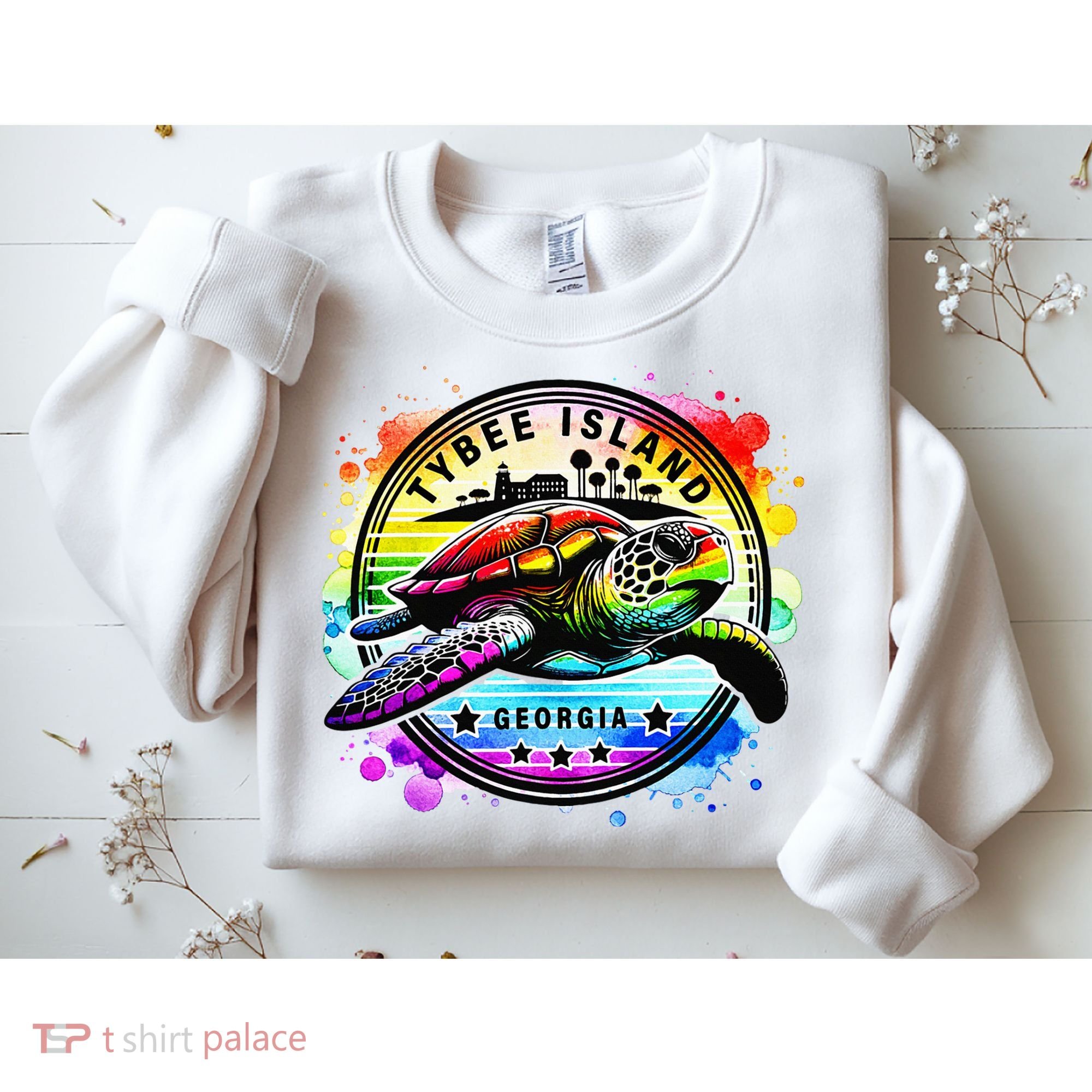 Tybee Island Georgia Sea Turtle Ga Sweatshirt