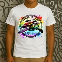 Tybee Island Georgia Sea Turtle Ga T-Shirt thumb 3