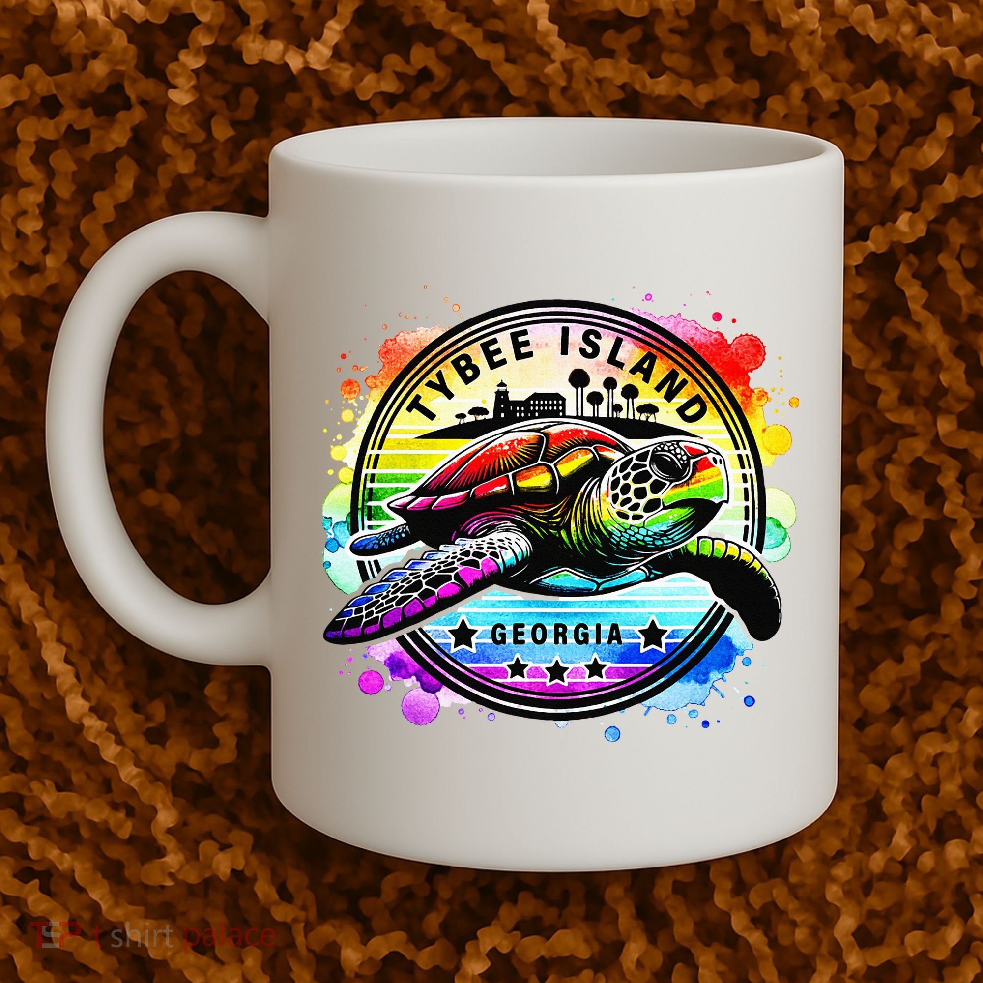 Tybee Island Georgia Sea Turtle Ga Coffee Mug