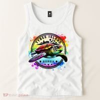 Tybee Island Georgia Sea Turtle Ga Tank Top thumb 2