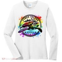 Tybee Island Georgia Sea Turtle Ga Women's Long Sleeve Shirt thumb 0