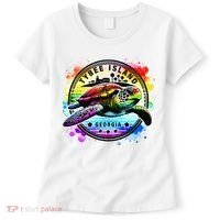 Tybee Island Georgia Sea Turtle Ga Women's T-Shirt thumb 0