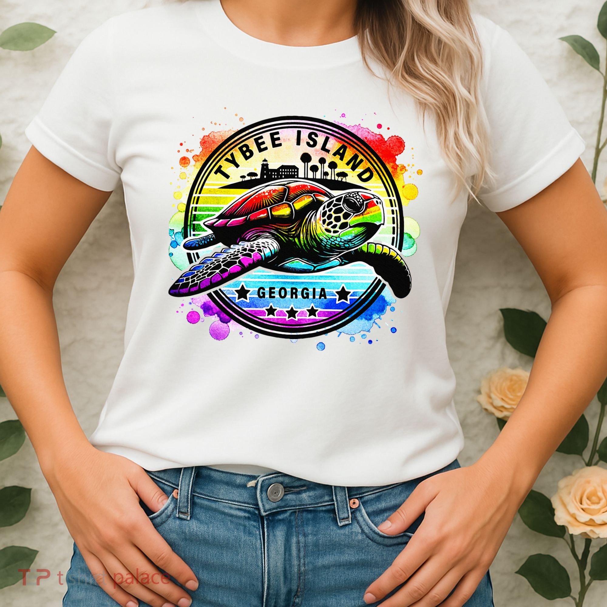 Tybee Island Georgia Sea Turtle Ga Women's T-Shirt