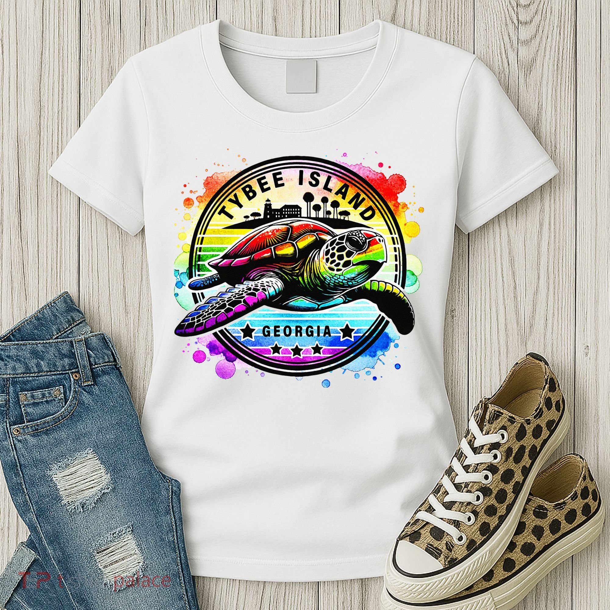 Tybee Island Georgia Sea Turtle Ga Women's T-Shirt
