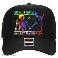 There It Goes My Last Flying Fuck Funny Skeleton Tie Dye Hat thumb 0