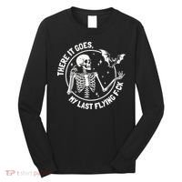 There It Goes My Last Flying Fuck Halloween Long Sleeve Shirt thumb 0