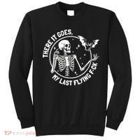 There It Goes My Last Flying Fuck Halloween Sweatshirt thumb 0