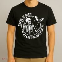There It Goes My Last Flying Fuck Halloween T-Shirt thumb 3