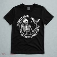 There It Goes My Last Flying Fuck Halloween T-Shirt thumb 5