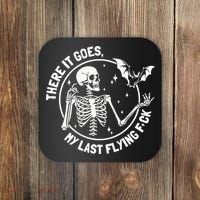 There It Goes My Last Flying Fuck Halloween Coaster thumb 0